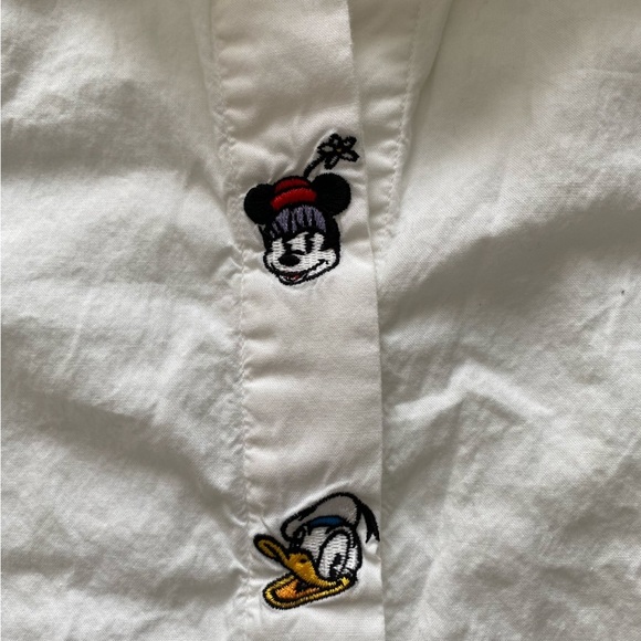 Disney White Button Down Shirt with Character Embroidery - Picture 5 of 13